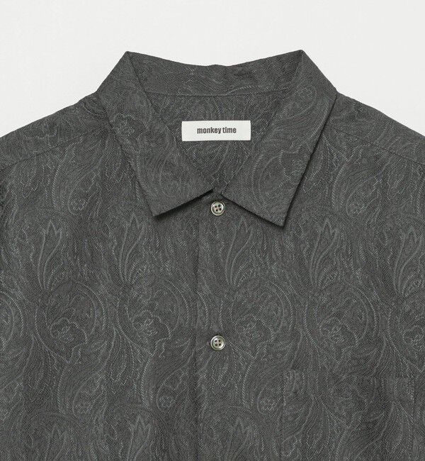 MONKEY TIME「ジャガード ショートスリーブ シャツ」|シャツ・ブラウス|