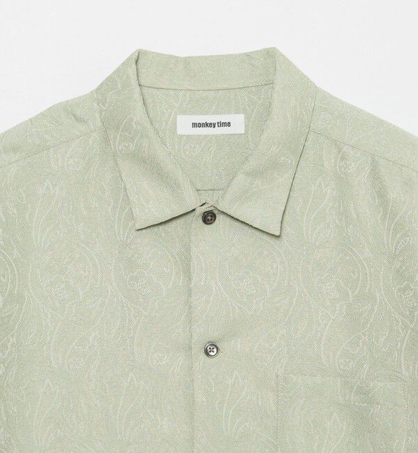 MONKEY TIME「ジャガード ショートスリーブ シャツ」|シャツ・ブラウス|