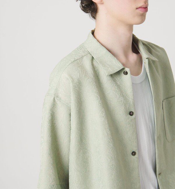 MONKEY TIME「ジャガード ショートスリーブ シャツ」|シャツ・ブラウス|