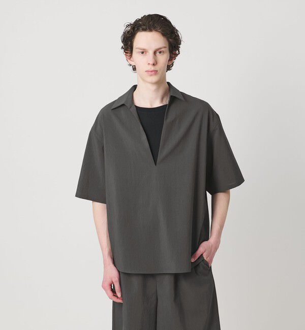 MONKEY TIME「RENU TROシリーズ ディープ Vネック シャツ -セットアップ対応-」|シャツ・ブラウス|