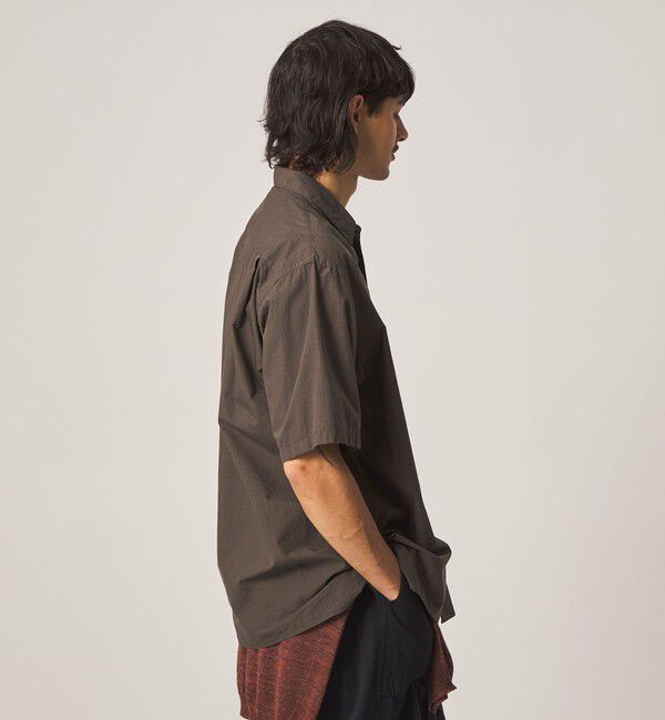 STEVEN ALAN「＜Steven Alan＞ シボチェック レギュラーカラー ショートスリーブ シャツ BOX」|シャツ・ブラウス|