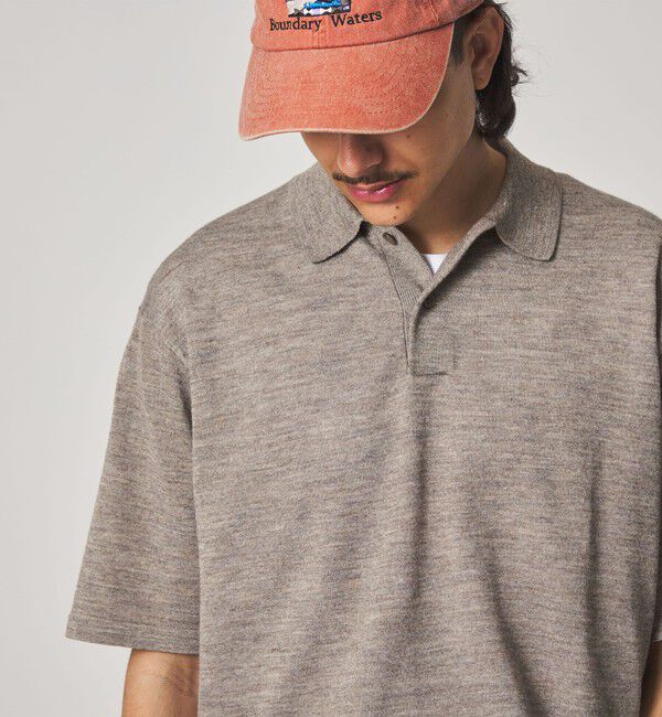 STEVEN ALAN「＜Steven Alan＞ 14G ラミー 2B ショートスリーブ ポロシャツ」|ニット・セーター|