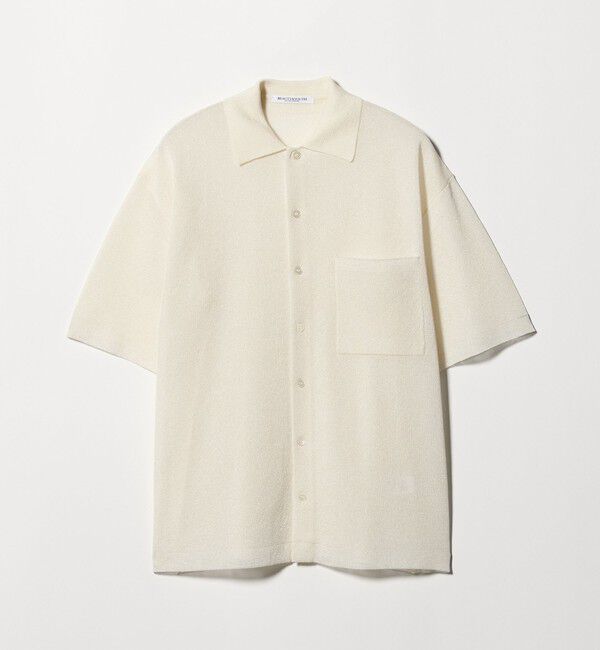 BEAUTY&YOUTH UNITED ARROWS「ミラノリブ ショートスリーブ シャツカーディガン ウォッシャブル」|カーディガン|OFF WHITE