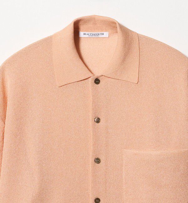 BEAUTY&YOUTH UNITED ARROWS「ミラノリブ ショートスリーブ シャツカーディガン ウォッシャブル」|カーディガン|