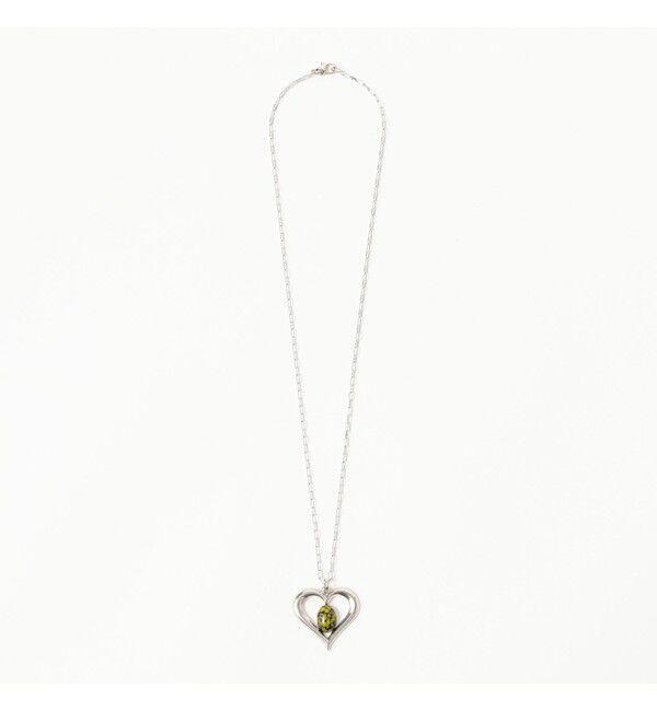 Ray BEAMS 「ハートフレーム ストーン ネックレス」|ネックレス|