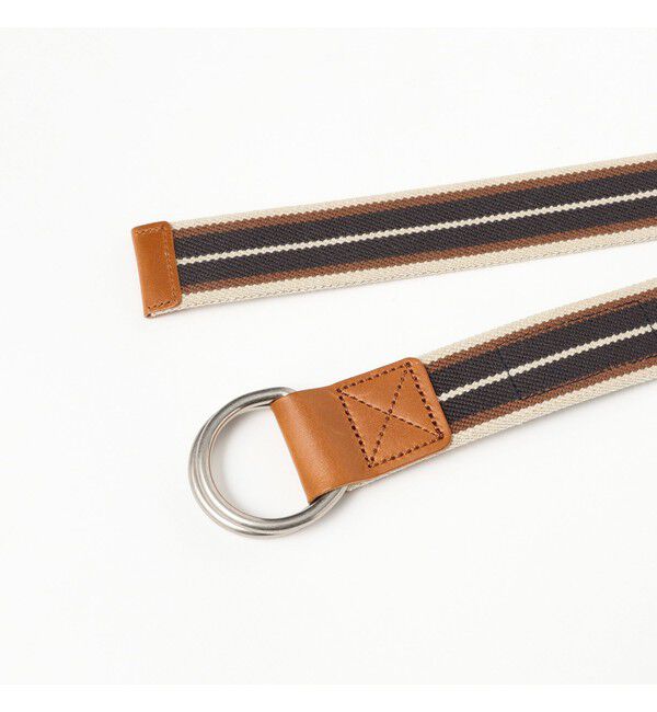 BEAMSBOY「【別注】GEVAERT BANDWEVERIJ / 35mm ストライプ ライン ベルト」|ベルト|