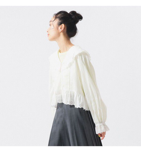BEAMSBOY「カットワーク ブラウス」|シャツ・ブラウス|
