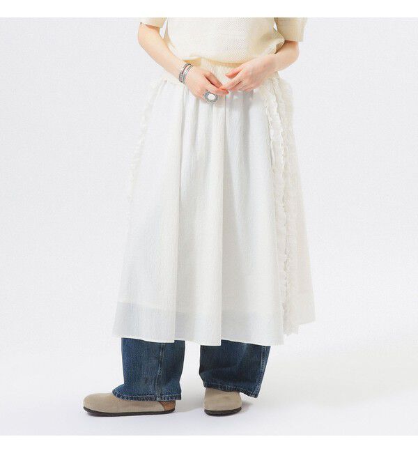 BEAMSBOY「ドビー フリル スカート」|スカート|