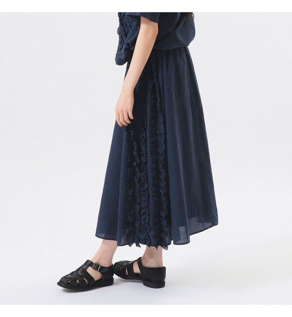 BEAMSBOY「ドビー フリル スカート」|スカート|