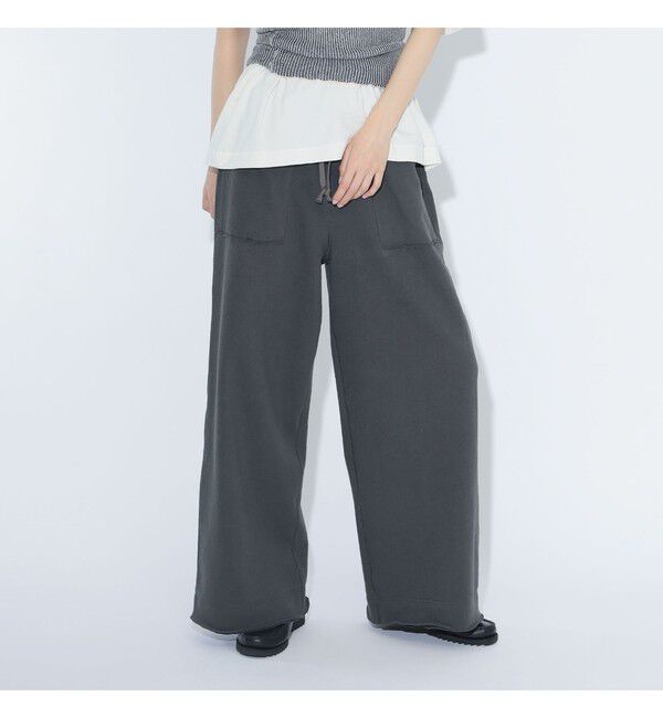 BEAMSBOY「maturely / ヘム カットオフ フレア ジャージー」|チノ|