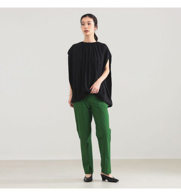 Demi-Luxe BEAMS 「AK+1 / リヨセル ギャザー プルオーバー」|シャツ・ブラウス|