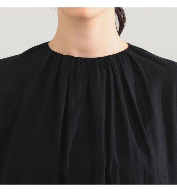 Demi-Luxe BEAMS 「AK+1 / リヨセル ギャザー プルオーバー」|シャツ・ブラウス|