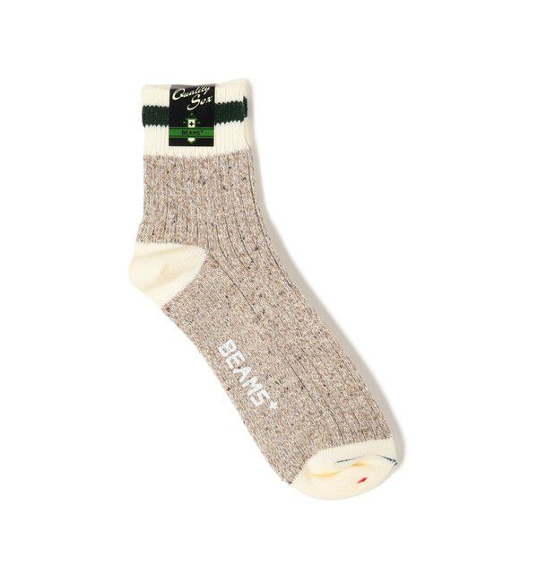 BEAMS PLUS「BEAMS PLUS / Rag Socks1/4」|ソックス|OATMEAL(LINE:GREEN)