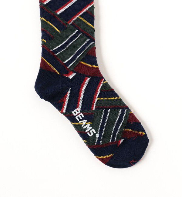 BEAMS PLUS「BEAMS PLUS / レジメンタル クレイジー ソックス」|ソックス|