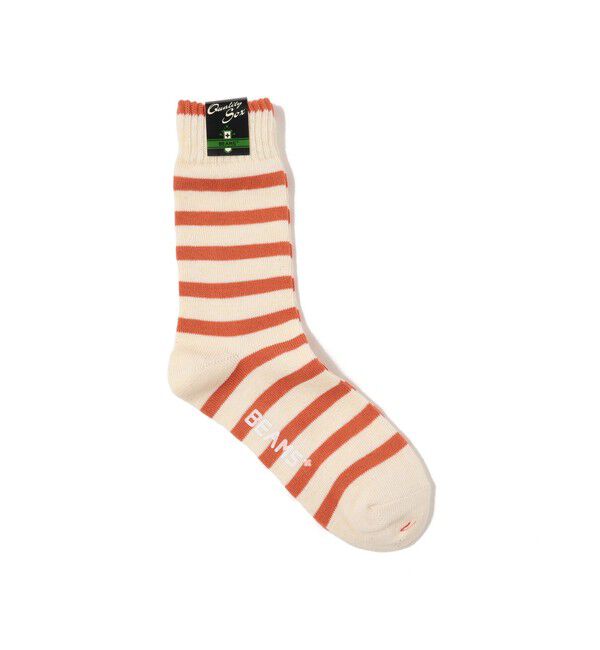 BEAMS PLUS「BEAMS PLUS / 2 Tone Stripe Socks 」|ソックス|RUST