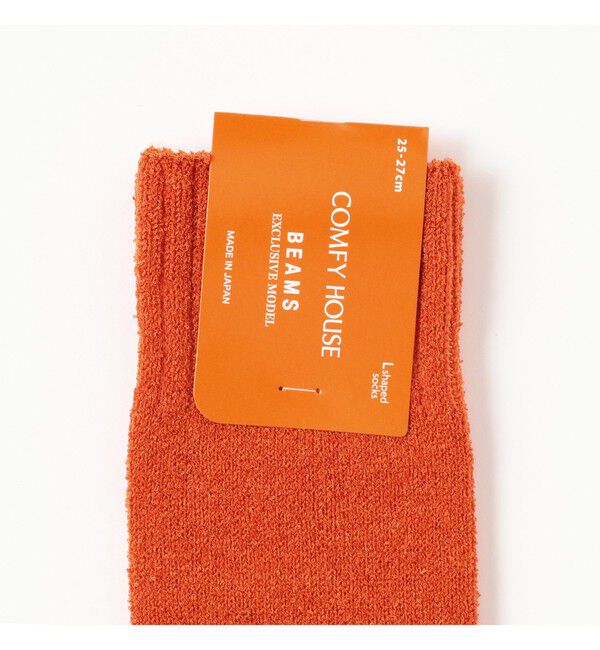 BEAMS「【別注】COMFY HOUSE / Slub Line Crew Socks」|ソックス|