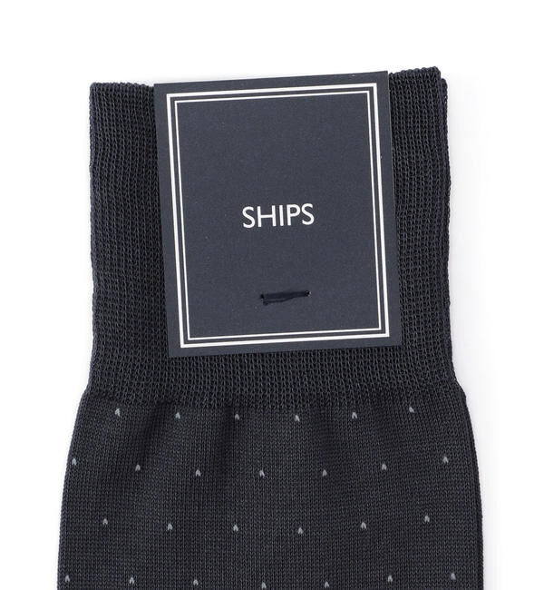SHIPS「SHIPS: コットン ピンドット ドレス ソックス」|ソックス|