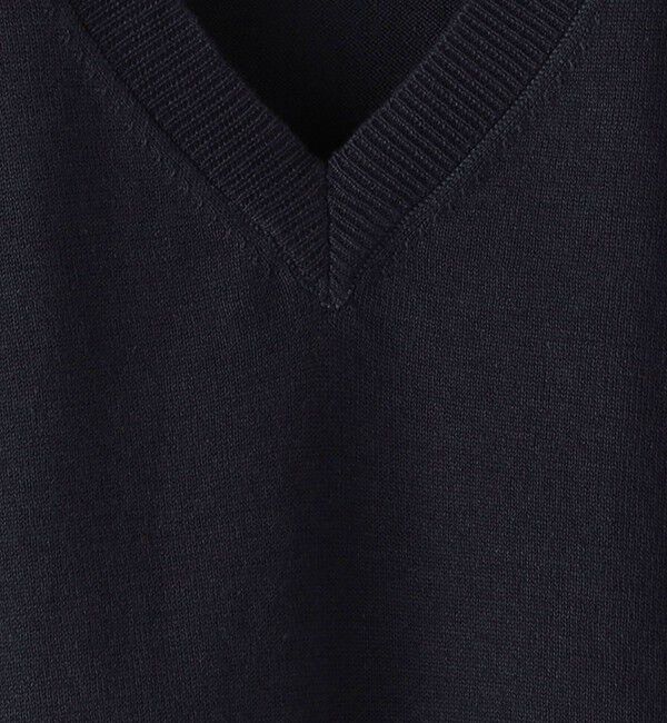 SHIPS KIDS「SHIPS KIDS:100～130cm / 14GG Vネック ベスト」|ベスト・ジレ|