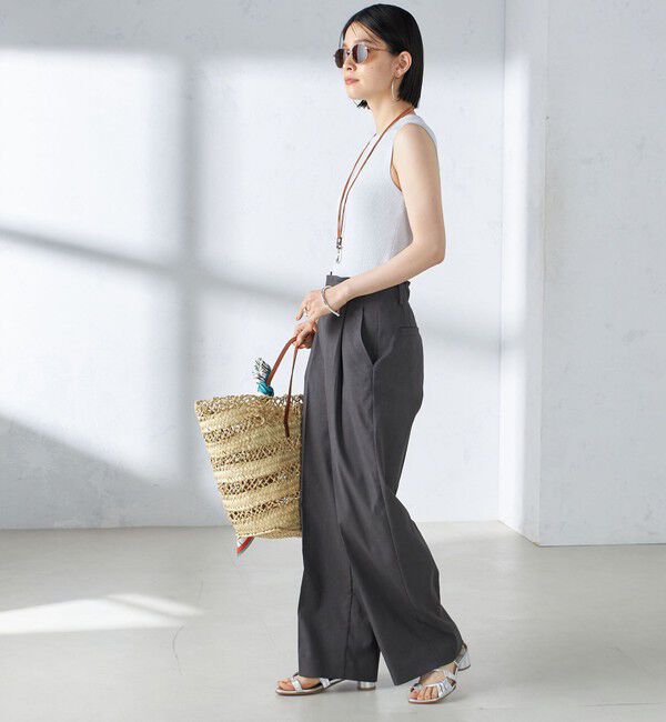 SHIPS for women「〈手洗い可能〉ラメ ノースリーブ ニット」|ニット・セーター|