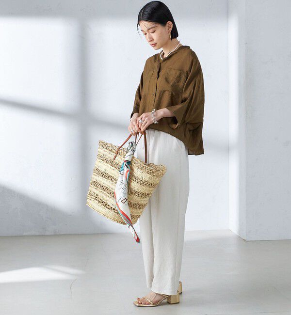 SHIPS for women「〈手洗い可能〉シルク混 シアー 羽織 シャツ」|シャツ・ブラウス|