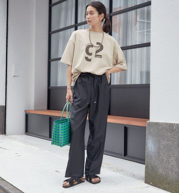 SHIPS for women「《一部追加予約》〈吸水速乾 / 防しわ / 接触冷感 / 手洗い可能〉ツイル ドロスト パンツ」|その他|