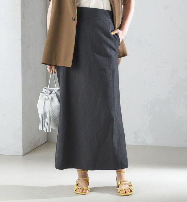SHIPS for women「〈手洗い可能〉麻混 フレア マキシ スカート 」|スカート|