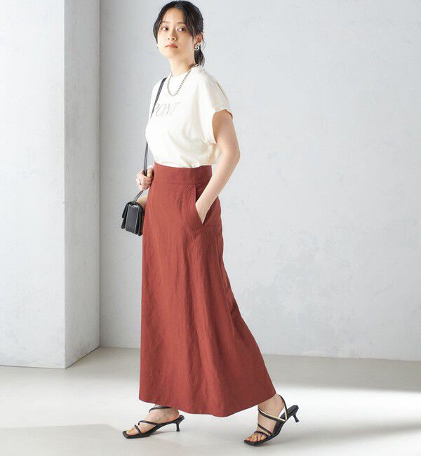 SHIPS for women「〈手洗い可能〉麻混 フレア マキシ スカート 」|スカート|