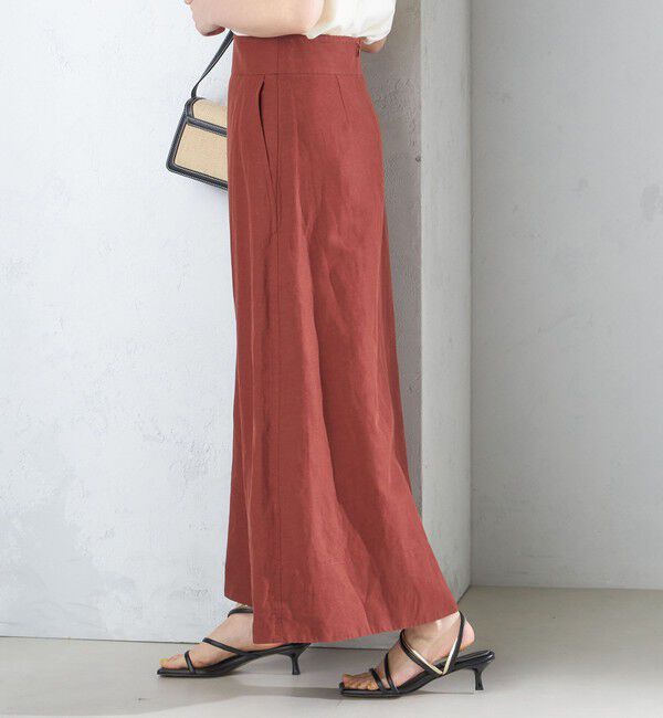 SHIPS for women「〈手洗い可能〉麻混 フレア マキシ スカート 」|スカート|