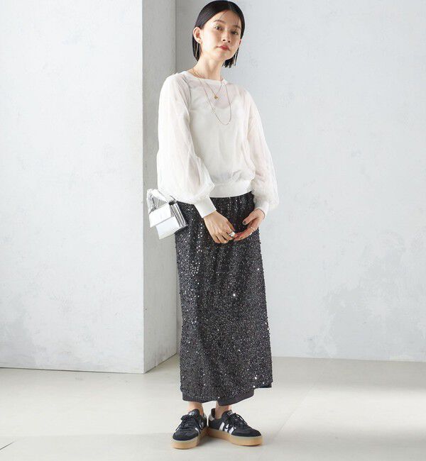 SHIPS for women「〈手洗い可能〉ダブル シアー ニット プルオーバー」|ニット・セーター|