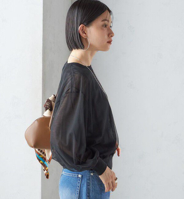 SHIPS for women「〈手洗い可能〉ダブル シアー ニット プルオーバー」|ニット・セーター|