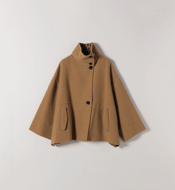 SHIPS any「【WEB限定】SHIPS any: リバー スタンドカラー ポンチョ ショート コート」|その他|