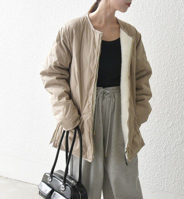 SHIPS any「【SHIPS any別注】TAION:〈手洗い可能〉ダウン ボア リバーシブル ジャケット」|ダウン|