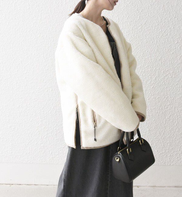 SHIPS any「【SHIPS any別注】TAION:〈手洗い可能〉ダウン ボア リバーシブル ジャケット」|ダウン|