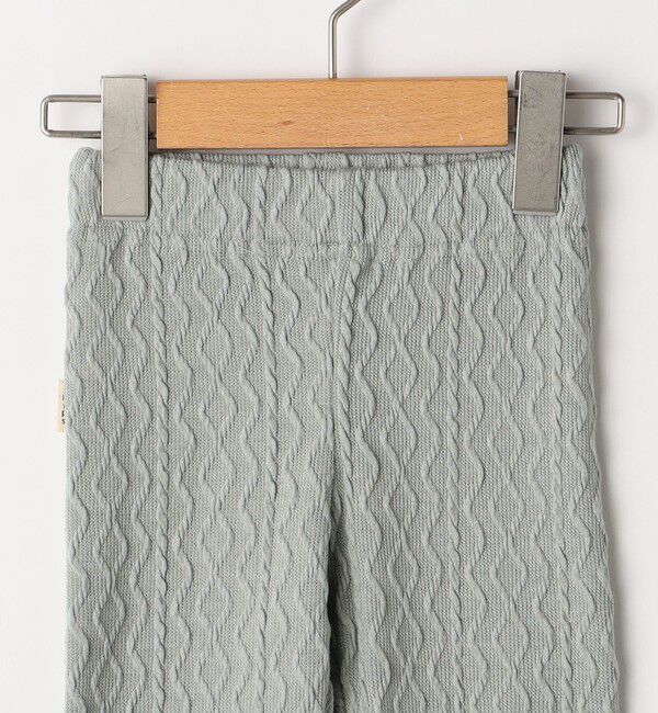 SHIPS KIDS「SHIPS KIDS:80～90cm / ケーブル パターン レギンス」|レギンス・スパッツ|