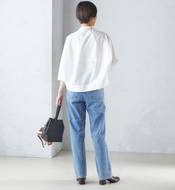 SHIPS for women「〈手洗い可能〉コットン ポリエステル ピンタック 羽織 ブラウス」|シャツ・ブラウス|