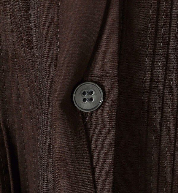 SHIPS for women「〈手洗い可能〉コットン ポリエステル ピンタック 羽織 ブラウス」|シャツ・ブラウス|