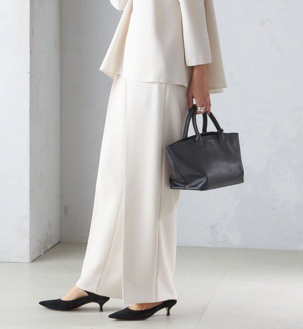 SHIPS for women「troisiemeCHACO:ワイド パンツ（セレモニー対応可）」|スラックス|