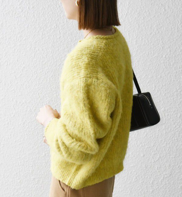 SHIPS any「SHIPS any:〈手洗い可能〉シャギー クルーネック ニット カーディガン」|カーディガン|