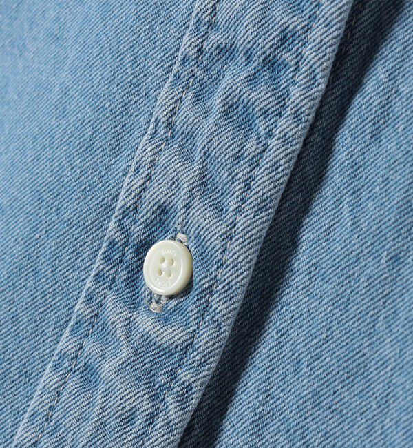 SHIPS for women「〈洗濯機可能〉デニム 刺繍 オーバー シャツ」|シャツ・ブラウス|