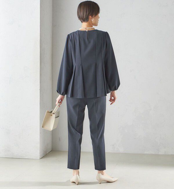 SHIPS for women「〈手洗い可能〉ダブル クロス パンツ（セレモニー対応可）」|スラックス|