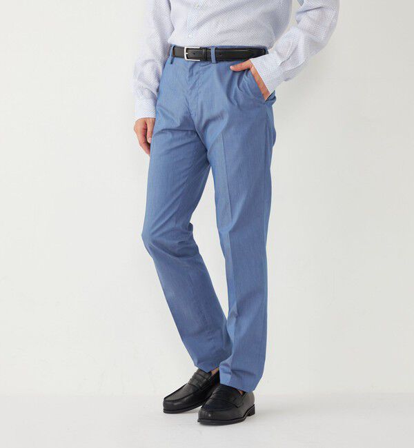 SHIPS Colors 「SHIPS Colors:〈洗濯機可能〉デニム ライク スラックス(セットアップ対応可能)」|スラックス|