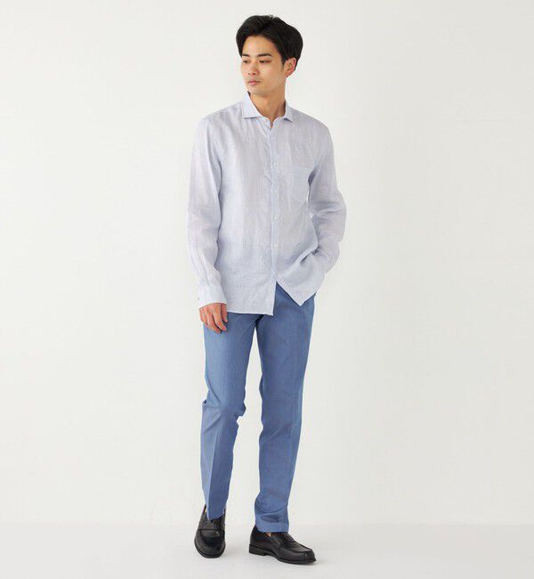 SHIPS Colors 「SHIPS Colors:〈洗濯機可能〉デニム ライク スラックス(セットアップ対応可能)」|スラックス|