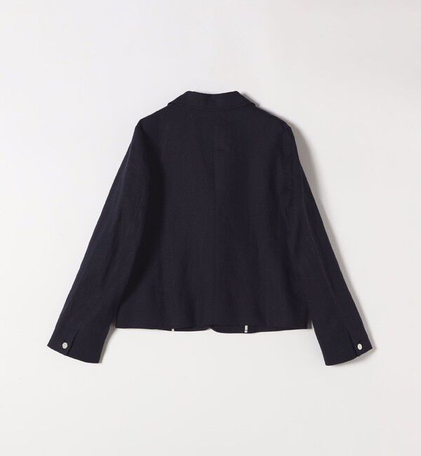 SHIPS any「SHIPS any:〈洗濯機可能〉ヨーロピアンフラックス リネン コンパクト テーラード ジャケット」|テーラードジャケット|