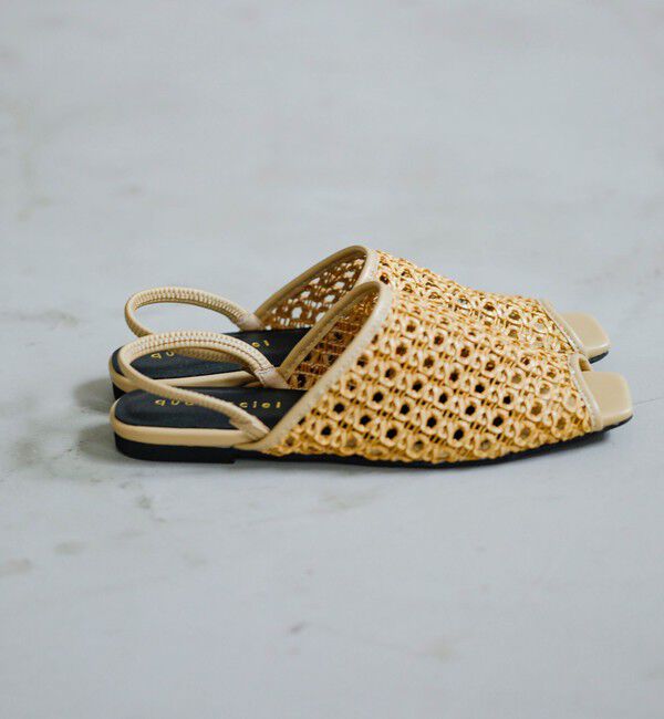 quaranciel「《一部追加予約》quaranciel: メッシュ フラット サンダル」|サンダル|