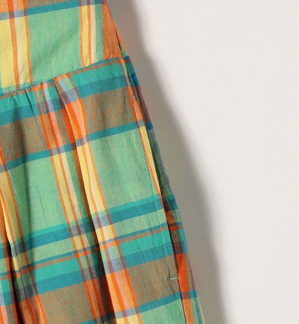 SHIPS any「SHIPS any:〈洗濯機可能〉マドラス チェック タック フレア パンツ」|その他|