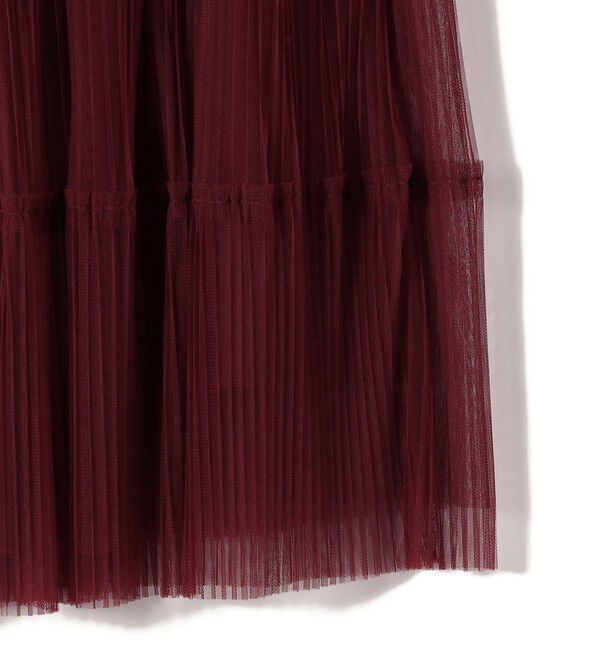 SHIPS for women「〈手洗い可能〉チュール プリーツ ティアード スカート」|スカート|