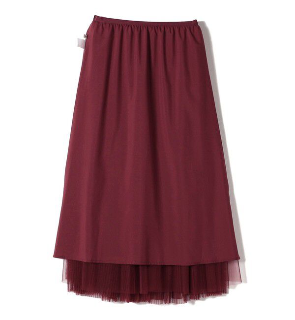 SHIPS for women「〈手洗い可能〉チュール プリーツ ティアード スカート」|スカート|