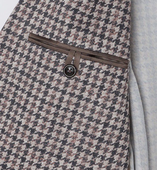 SHIPS「SHIPS: カネマサファブリック ジャージー プリント ガンクラブ ジャケット」|テーラードジャケット|