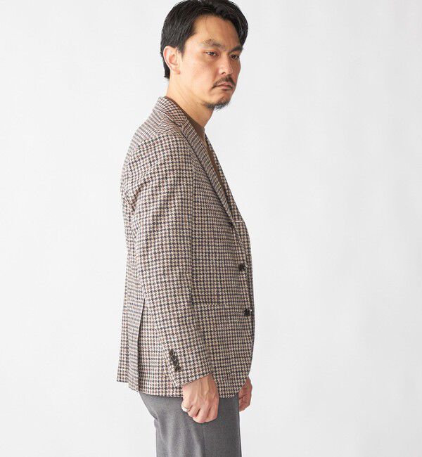 SHIPS「SHIPS: カネマサファブリック ジャージー プリント ガンクラブ ジャケット」|テーラードジャケット|