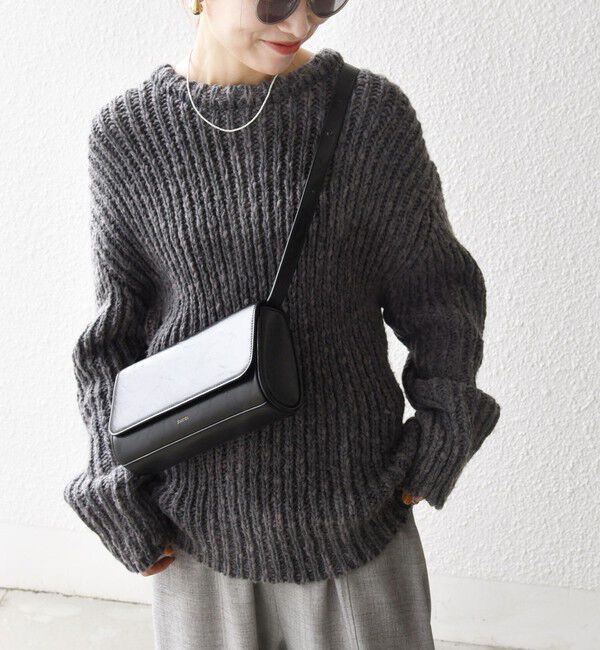 SHIPS any「SHIPS any:〈手洗い可能〉ロービング ルーズ ニット プルオーバー」|ニット・セーター|